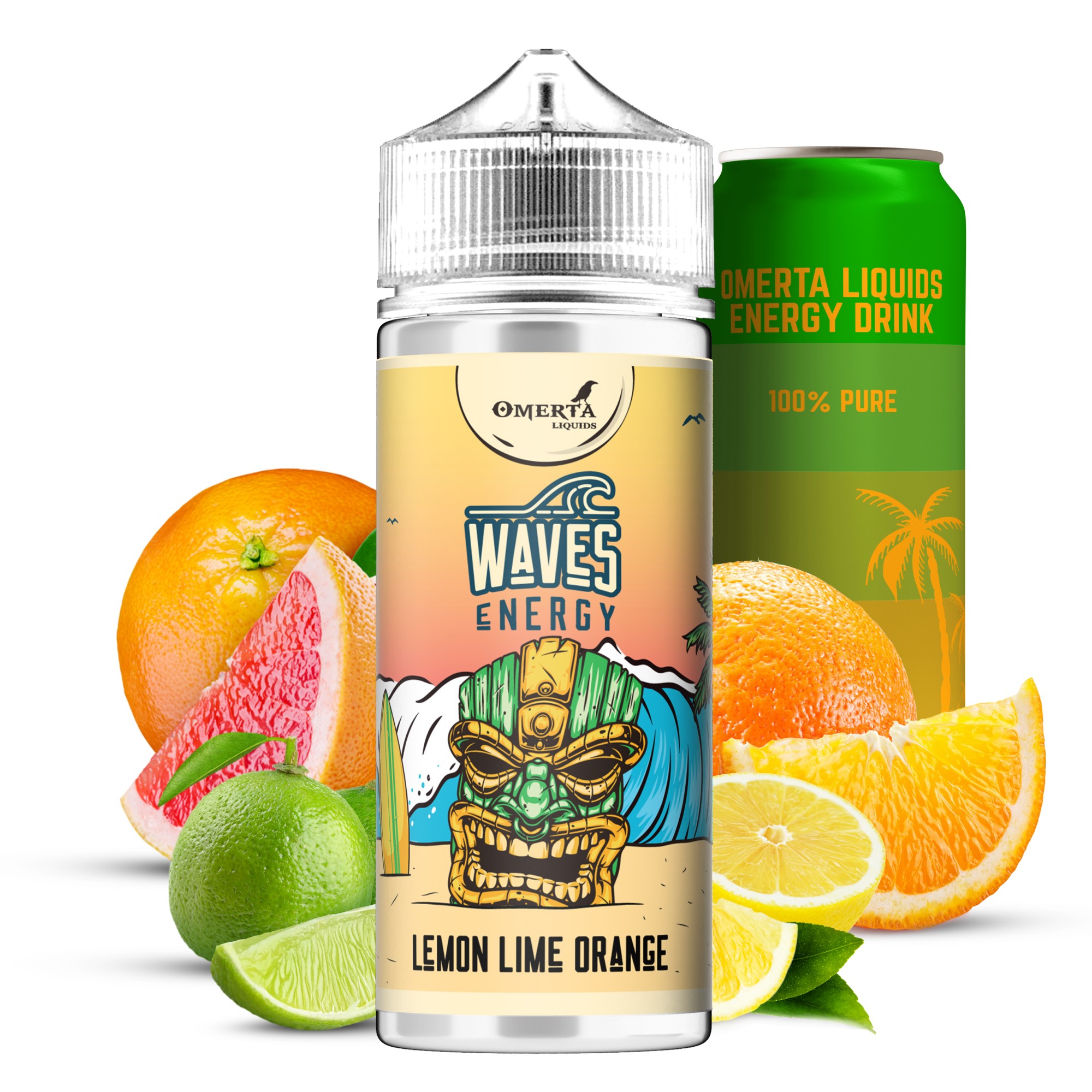 Waves Energy Lemon Lime Orange 120